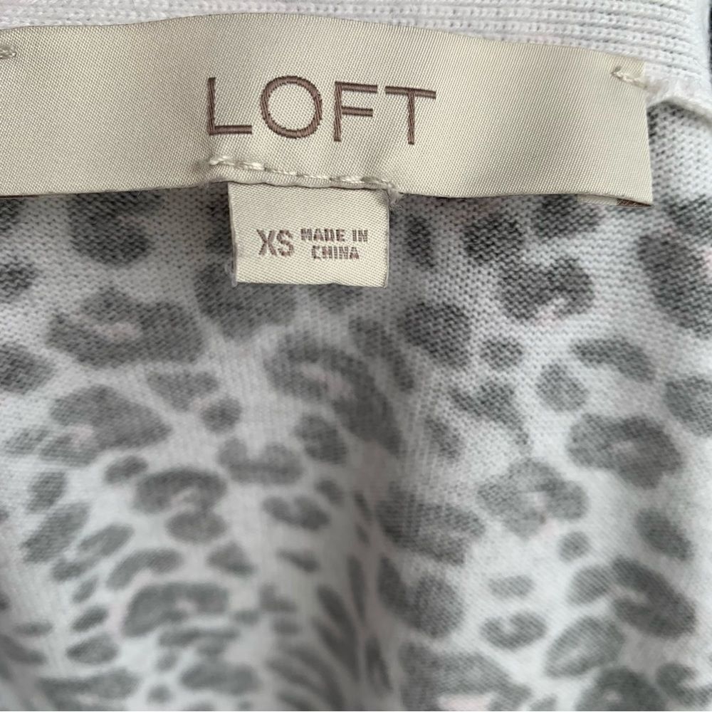 Loft Animal Print Cardigan - Size XS - Chic and Cozy - Picture 5 of 7